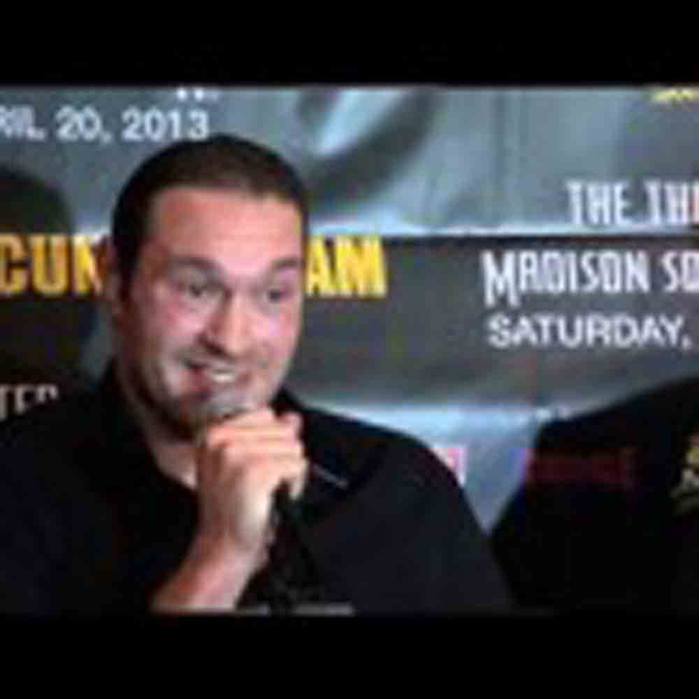 TYSON FURY HOPES TO BRING LUCK OF THE IRISH INTO THE GARDEN AGAINST STEVE CUNNINGHAM