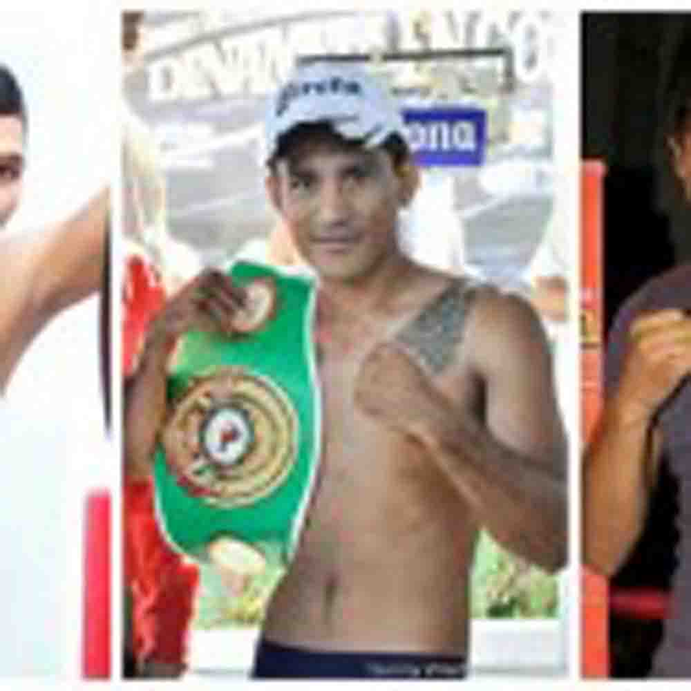 ‘Sugar’ Salgado, ‘Pilón’ Lara y ‘Dany’ Evangelista el 29 de junio al ring