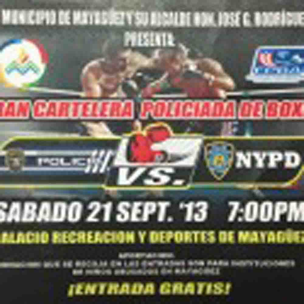 Celebración cartelera policiaca de boxeo en Mayagüez