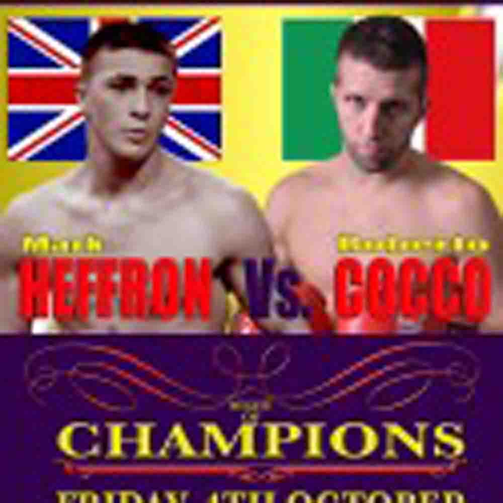 Stern Test For Heffron On Oct 4th, Faces Former Italian Champ Cocco At York Hall