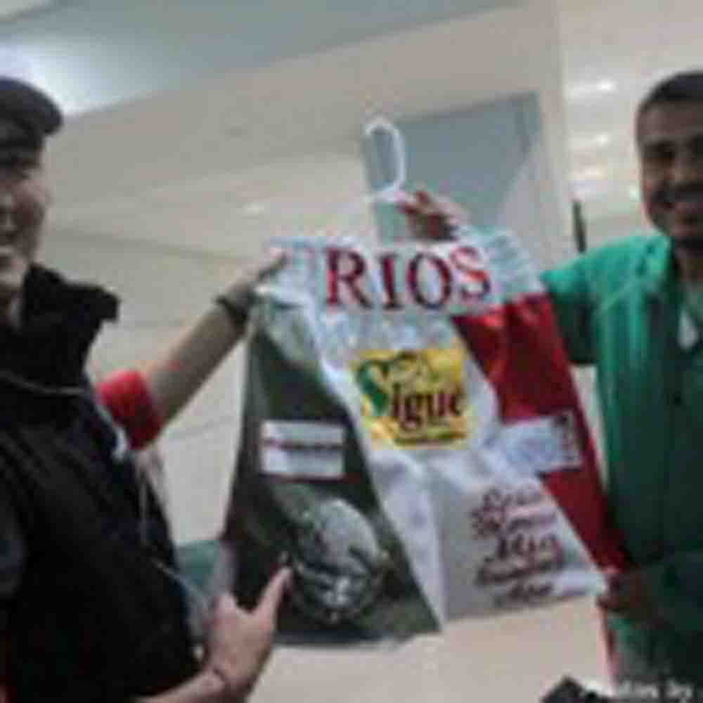 Rios Lands in Macau. “Victory Will Be Mine!”