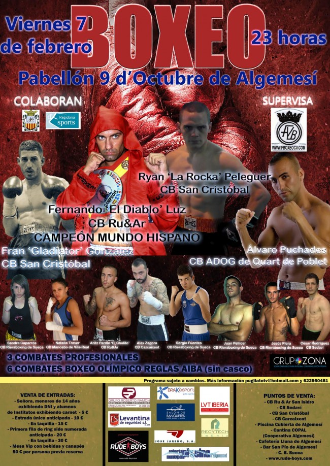 cartelera de boxeo en españa-feb 7-2014