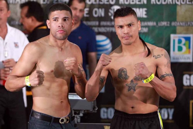 14 mar 2014 Pesaje Danny Garcia vs Mauricio Herrera- López vs Ponce de León 2