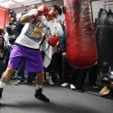 MARCOS “EL CHINO” MAIDANA COOL AND CONFIDENT DURING MEDIA WORKOUT IN OXNARD, CALIF.