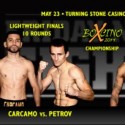 Boxcino Finals set for This Friday at the Turning Stone Casino Resort LIVE on ESPN FRIDAY NIGHT FIGHTS