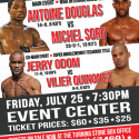 Antoine Douglas headlines quadruple header on Sho Box July 25 at Turning Stone Casino and Resort