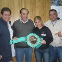 Sabrina Pérez recibió su cinturón mundial plata C.M.B.