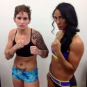En peso, la campeona mundial boricua, Amanda Serrano y Jackie Trvilino para su pelea estelar de este jueves en Nueva York