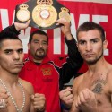 Official Weigh-in SHowtime Boxing:   Jesus Cuellar, 126 vs. Ruben Tamayo, 124.8
