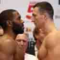 VIDEO: WLADIMIR KLITSCHKO VS BRYANT JENNINGS WEIGH IN AND INTENSE STAREDOWN