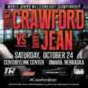 Terence Crawford vs. Dierry Jean: Saturday, Oct. 24 Live on HBO