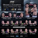 THREE ADDITIONAL BOUTS ANNOUNCED FOR ONE: ODYSSEY OF CHAMPIONS