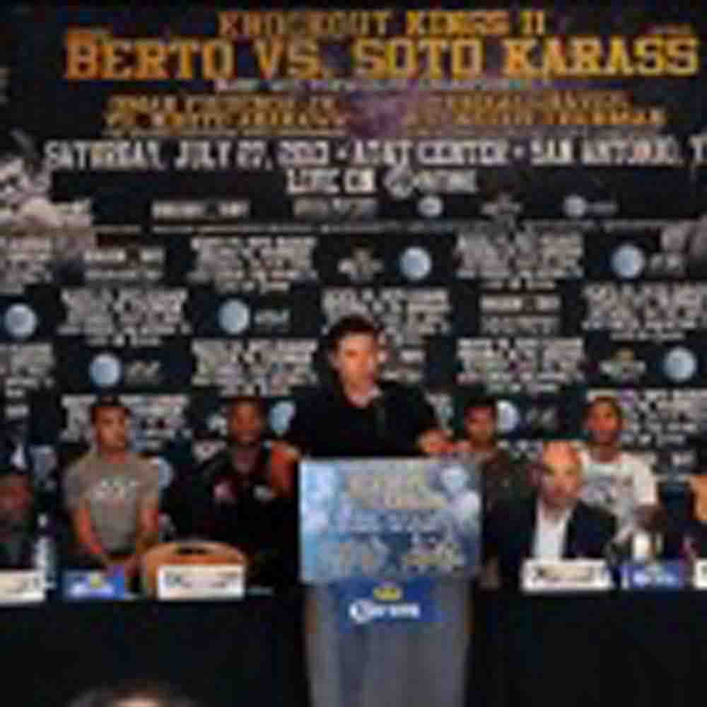 “KNOCKOUT KINGS II: Andre Berto vs. Jesus Soto Karass” Final Press Conference Quotes