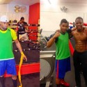 Yudel Jhonson y Tony Harrison sparring en IMP