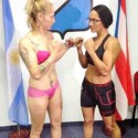 Dan el peso Amanda Serrano y la campeona mundial Maria Maderna para su combate titular de mañana en Argentina